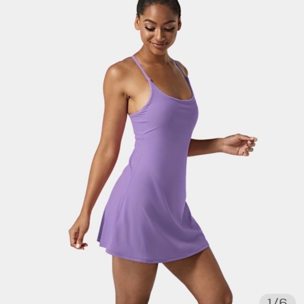 Halara Everyday Cloudful Air Fabric Backless 2-in-1 Cool Touch Activity Dress